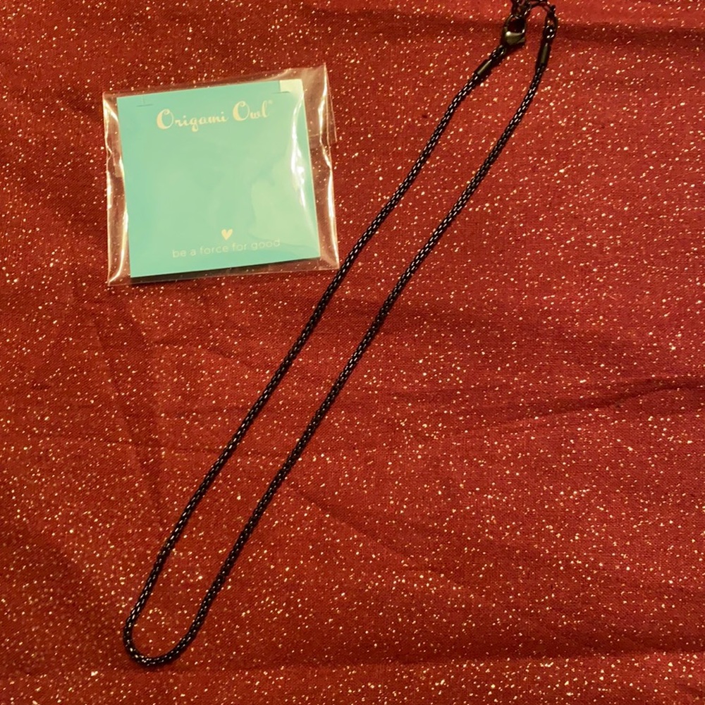 16 - 18” black chain from origami owl
